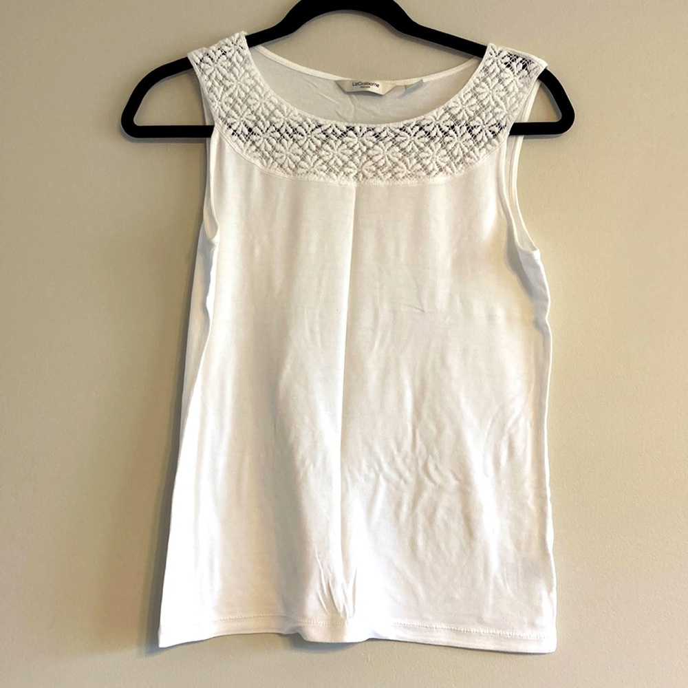 Liz Claiborne white tank top